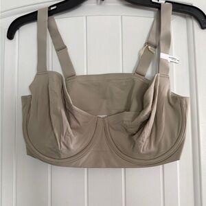 Smoothez by Aerie Underwire Longline Bra in Taupe Size 36DDD